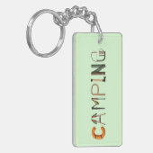 Camping Word Schlüsselanhänger (Vorderseite links)