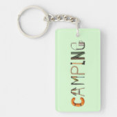 Camping Word Schlüsselanhänger (Vorderseite)