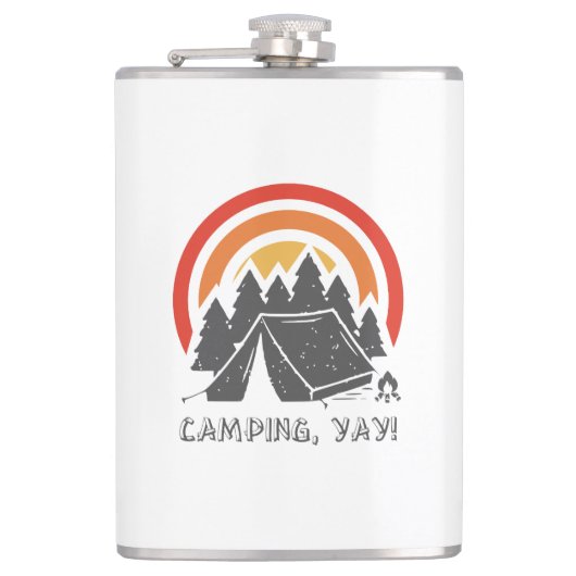 Camping, Yay! Flachmann (Vorderseite)