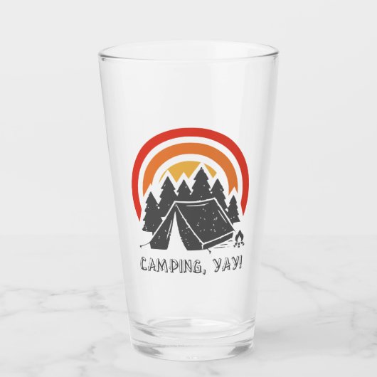 Camping, Yay! Glas (Vorderseite)