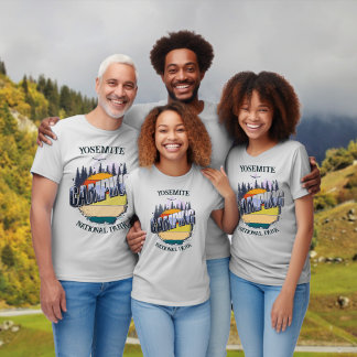 Camping Yosemite Nationalpark Familientrip T-Shirt