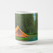 Camping | Zelt am See und an den Bergen Kaffeetasse (Mittel)