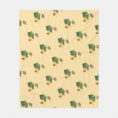 Camping Zelt, Campfire und Smores-Muster Fleecedecke (Vorderseite)