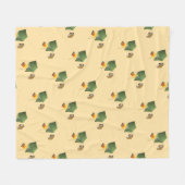 Camping Zelt, Campfire und Smores-Muster Fleecedecke (Vorderseite (Horizontal))