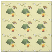 Camping Zelt, Campfire und Smores-Muster Stoff (Muster)