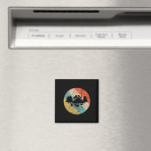 Camping Zelt Camping Retro Magnet (In Situ (Geschirrspüler))