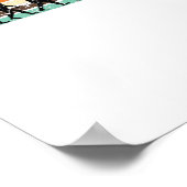 Camping Zelt Camping Retro Poster (Ecke)