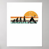 Camping Zelt Camping Retro Poster (Vorne)