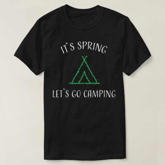 Camping Zelt Outdoor Camper Frühjahr T-Shirt (Design vorne)
