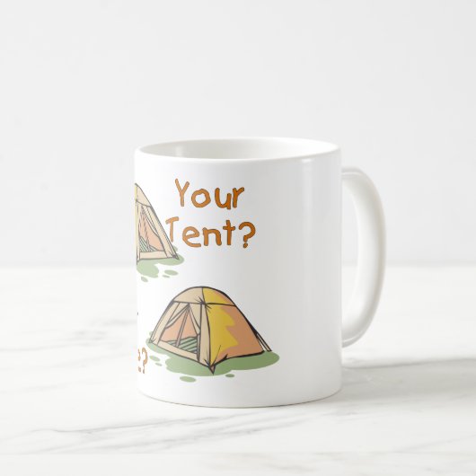 Camping-Zelte Kaffeetasse (VorderseiteRechts)