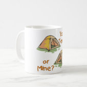 Camping-Zelte Kaffeetasse (Vorderseite Links)
