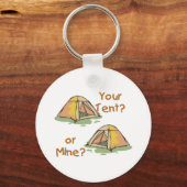 Camping-Zelte Schlüsselanhänger (Vorderseite)