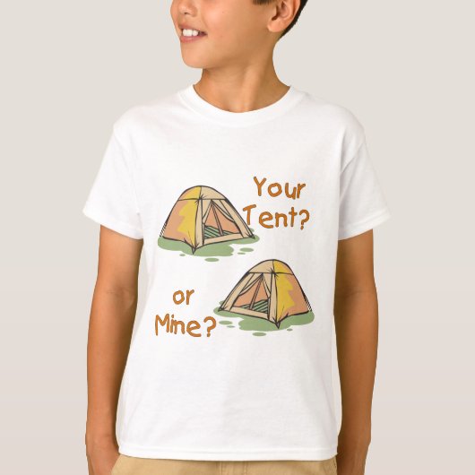 Camping-Zelte T-Shirt (Vorderseite)