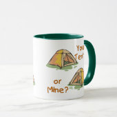 Camping-Zelte Tasse (VorderseiteRechts)