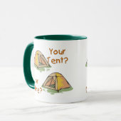 Camping-Zelte Tasse (Vorderseite Links)
