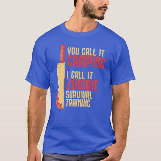 Camping Zombie-Regen Gruseliger Halloween-Geschenk T-Shirt
