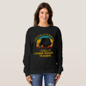 Camping Zombie Survival Training Apocalypse Camper Sweatshirt (Vorne ganz)