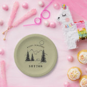 Camping zu personalisierten Tellern Pappteller (Party)