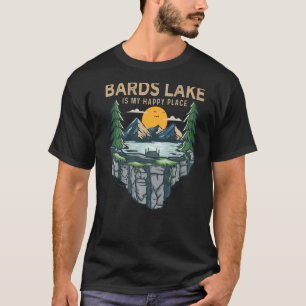 Camping zum Angeln mein glücklicher Place Bards La T-Shirt