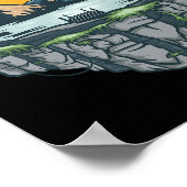 Camping zum Angeln - Mein glücklicher Platz Jenny  Poster (Ecke)