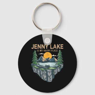 Camping zum Angeln - Mein glücklicher Platz Jenny  Schlüsselanhänger