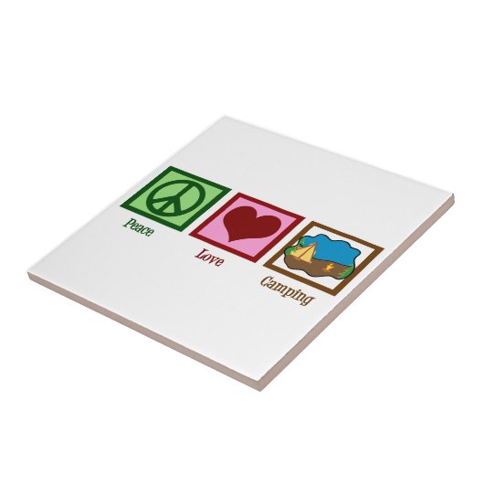 Camping zur Liebe des Friedens Fliese (Seite)