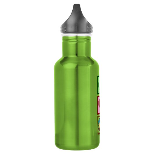 Camping zur Liebe des Friedens Trinkflasche (Links)