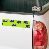Campinganhänger auf grün autoaufkleber (Auf Lkw)