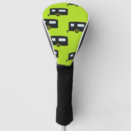 Campinganhänger auf grün golf headcover