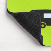 Campinganhänger auf grün mousepad (Ecke)