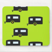 Campinganhänger auf grün mousepad (Vorne)