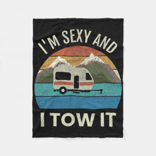 Campinganhänger RV-Geschenk Vintage Lustig Ich bin Fleecedecke
