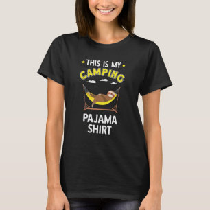 Campingausrüstung Zelt Faultier In Hängematte Das T-Shirt