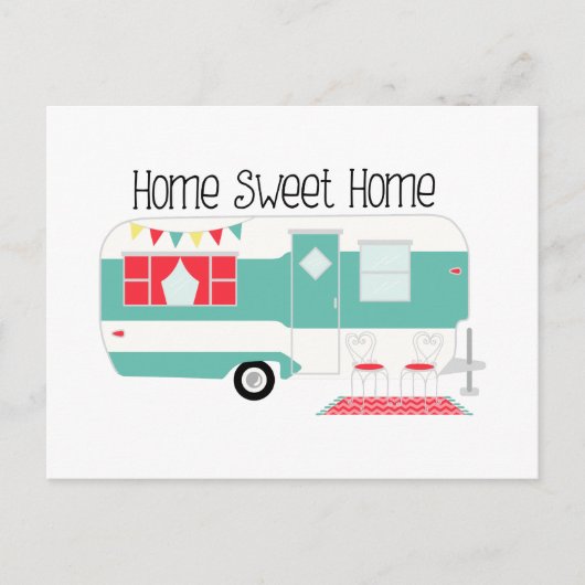 Campingbus Postkarte (Vorderseite)