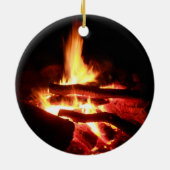 Campingfeuer Keramik Ornament (Hinten)