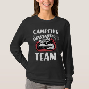 Campingfeuer-Trinkteam RV Camping Karabiner Herren T-Shirt