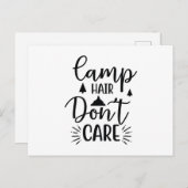 Campinghaare sind egal postkarte (Vorne/Hinten)