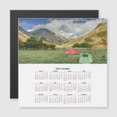 Campingkalender für Berge Magnetkarte (Vorne/Hinten)