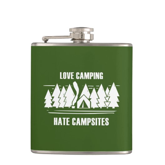 Campingliebe, Campingplatzfrust Flachmann (Vorderseite)
