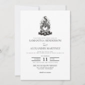 Campingliebe-Hochzeit Einladung (Vorderseite)