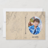 Campingname Postkarte Geburtstagsfeier Einladung (Rückseite)