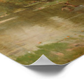 Campingplatz auf der Platte Poster (Ecke)