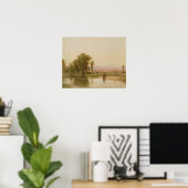 Campingplatz auf der Platte Poster (Heimbüro)