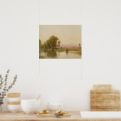 Campingplatz auf der Platte Poster (Küche)