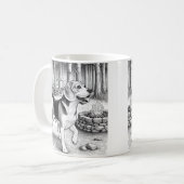 Campingplatz Beagel Kaffeetasse (Vorderseite Links)