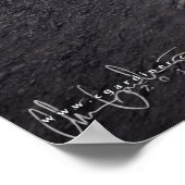 Campingplatz bei Dusk Print Poster (Ecke)