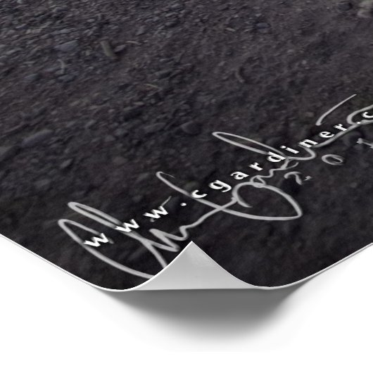 Campingplatz bei Dusk Print Poster (Ecke)