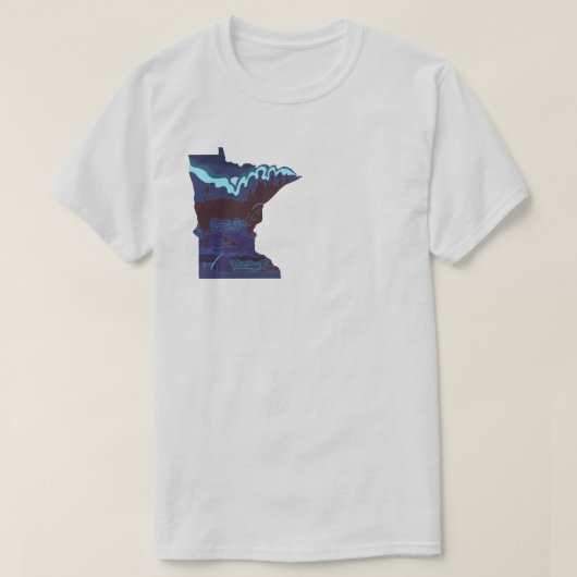 Campingplatz "Boundary Waters Canoon" T-Shirt (Design vorne)