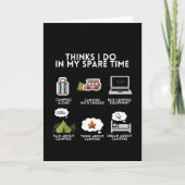 Campingplatz Camping lustiges Naturgeschenk Karte (Vorderseite)