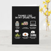 Campingplatz Camping lustiges Naturgeschenk Karte (Gelbe Blume)